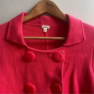 Hot Pink J Crew sweater jacket